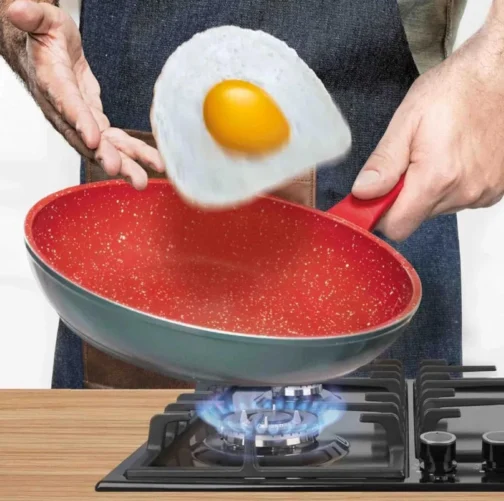 POLISHOP Panela Sauté Grand Vermelha 24cm - Imagem 7