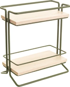 Organizador de Temperos Duplo para Bancada de Cozinha Verde Metaltru
