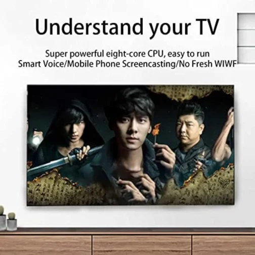 Smart TV 32", TV LED 4k Ultra Hd, Cobertura 99% S RGB, HDR, Cinema Dolby Vision E Atmos,Versão 4K De Voz Inteligente De 50 Polegadas,Collector88 - Imagem 3