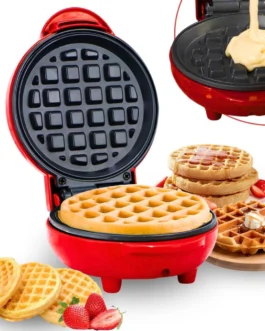 Máquina De Fazer Waffles Elétrica Profissional Antiaderente 110V