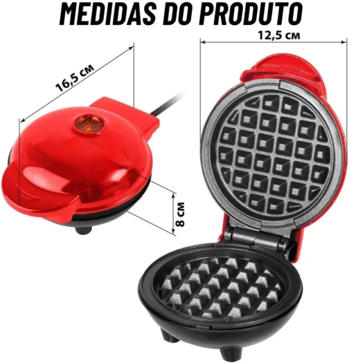 Máquina De Fazer Waffles Elétrica Profissional Antiaderente 110V - Imagem 10