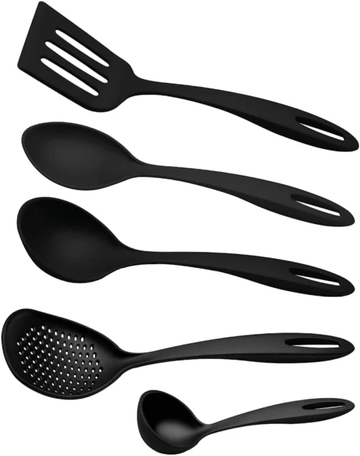 Jogo de Utensílios Tramontina Ability em Nylon Preto 05 Peças - Imagem 2
