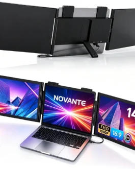 Monitor Portátil para Notebook, Monitor Duplo 14″ Polegadas, USB-C FHD 1080P IPS Tela Portátil para Notebook, Extensor de Tela para Notebook Compatível com Windows, PC, MacBook