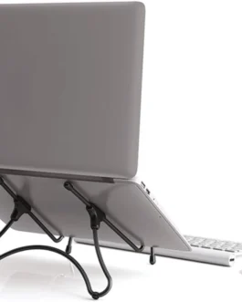 Suporte para Notebook OCTOO Uptable Dobrável e Portátil, Apenas 290 g, Mais Conforto para Trabalhar e Estudar, para Notebooks e Tablets de até 17 polegadas — Preto