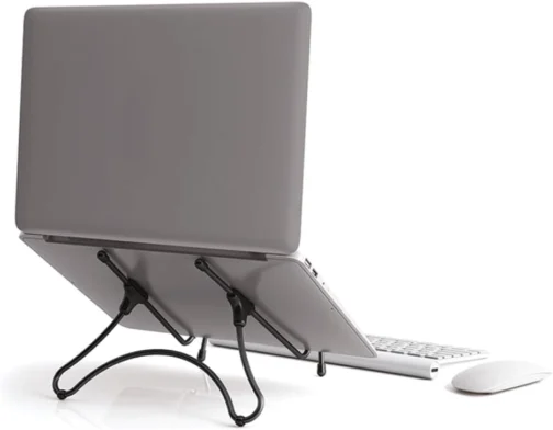 Suporte para Notebook OCTOO Uptable Dobrável e Portátil, Apenas 290 g, Mais Conforto para Trabalhar e Estudar, para Notebooks e Tablets de até 17 polegadas — Preto - Imagem 2
