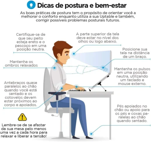 Suporte para Notebook OCTOO Uptable Dobrável e Portátil, Apenas 290 g, Mais Conforto para Trabalhar e Estudar, para Notebooks e Tablets de até 17 polegadas — Preto - Imagem 10