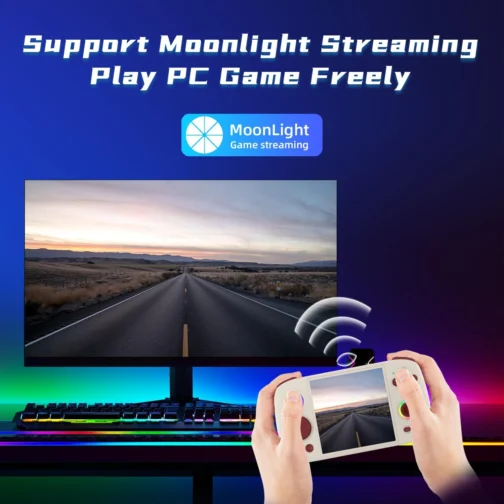 Doriteney RGCube Handheld Game Console Android 13 Game Player 3.95" IPS 128GB TF Card Unisoc T820 RGB Lighting(Gray) - Imagem 7