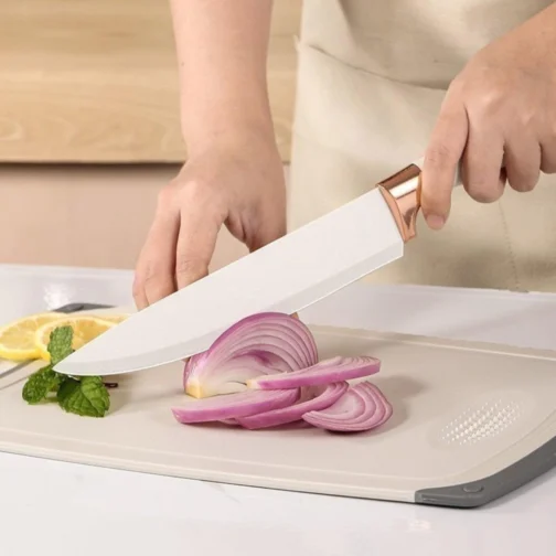 Utensílios para Cozinha Silicone, Kit com 19 Peças, Antiaderente, Organização para Cozinha (Branco) - Imagem 7