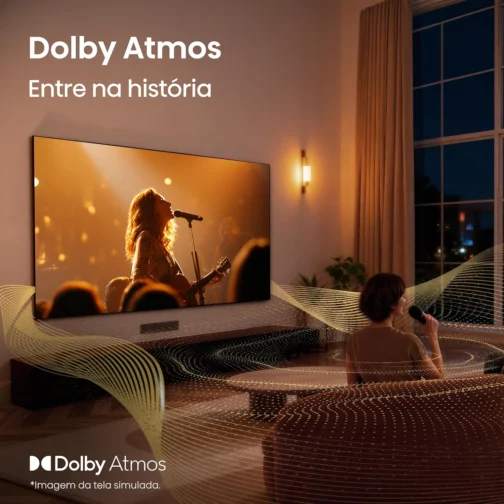 Hisense Smart TV UHD 4K Hi-QLED 55" Polegadas 55Q6QV com HDR10+, Dolby Atmos, Sports Mode, Game Mode Plus e Compatível com Alexa - Imagem 14