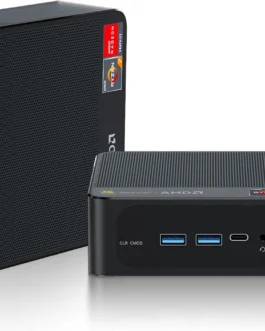 Beelink SER5 MAX Mini PC, AMD Ryzen 7 6800U (8 núcleos/16 threads, até 4,7 GHz), 32 GB LPDDR5, SSD NVMe de 1 TB, mini desktop com suporte a 4K@60Hz, Wi-Fi 6, Bluetooth 5.2, DP 1.4, HDMI, Tipo- C, PC
