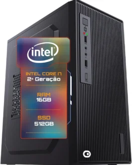 Computador 2Eletro Fast Intel Core i7, 16GB RAM, SSD 512GB, HDMI, Bivolt, Áudio HD – CD2E-0107FA