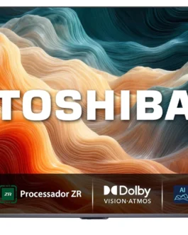 Toshiba Smart TV QLED 4K 75 polegadas M450RS com Processador de AI ZR Dolby Vision Atmos Som Aprimorado por AI Modo Game