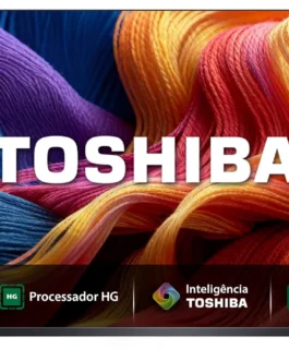 Toshiba Smart TV QLED HD 32″ Polegadas 32V45SS com Processador HG Inteligência Toshiba AI e Áudio Potente multicanal