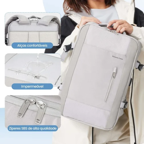 Romantic Crown Mochila Masculina de Viagem para Notebook - Imagem 3