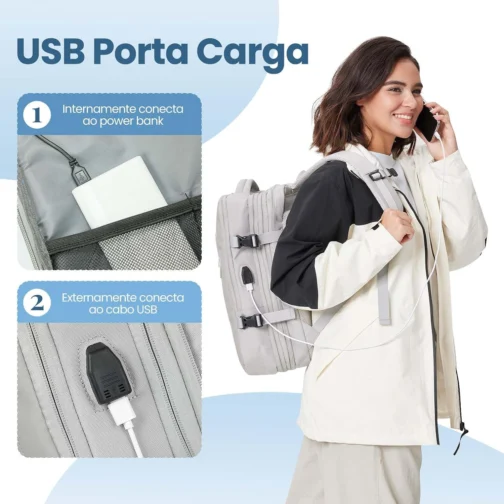 Romantic Crown Mochila Masculina de Viagem para Notebook - Imagem 5
