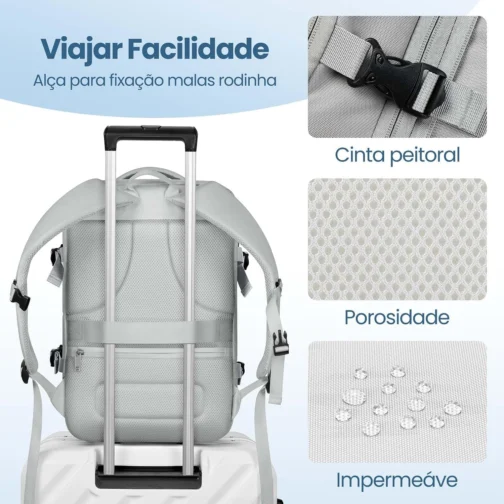 Romantic Crown Mochila Masculina de Viagem para Notebook - Imagem 6