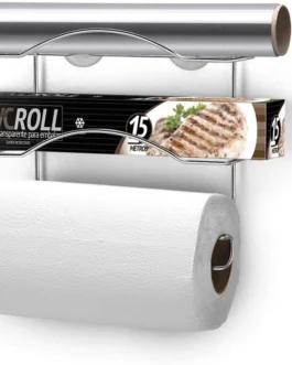 Cook Home Organizador 3 Rolos, 24cm, Cromado, Arthi