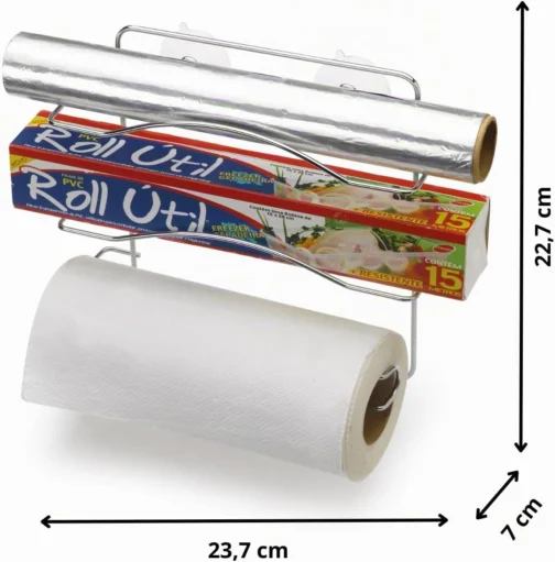 Cook Home Organizador 3 Rolos, 24cm, Cromado, Arthi - Imagem 3