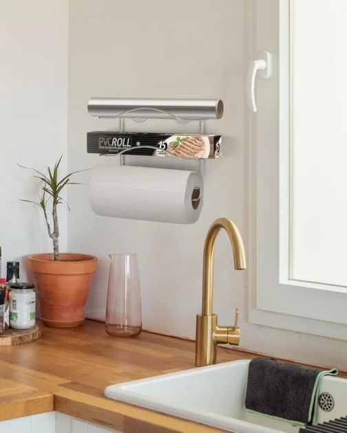 Cook Home Organizador 3 Rolos, 24cm, Cromado, Arthi - Imagem 4