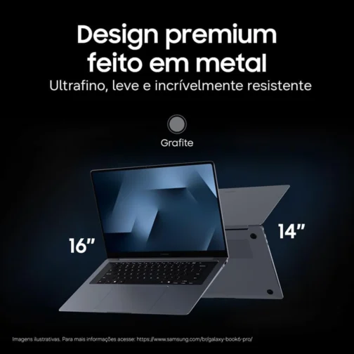 Notebook Samsung Galaxy Book6 Pro 14" AMOLED Copilot+ PC, Windows 11 Home, Ultra X7, 32GB, 1TB SSD, Arc B390, 1.24 kg - Imagem 2