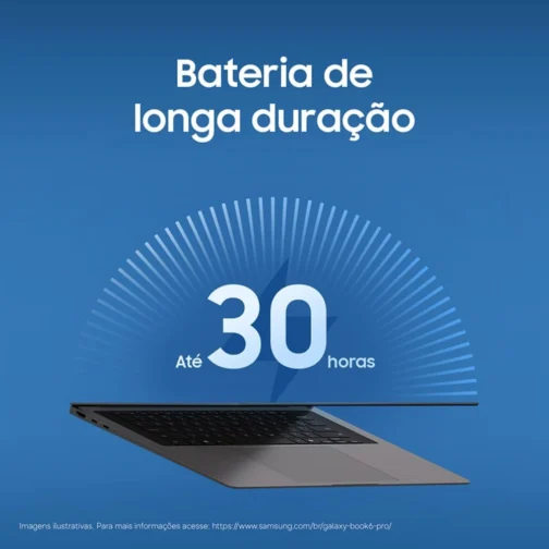 Notebook Samsung Galaxy Book6 Pro 14" AMOLED Copilot+ PC, Windows 11 Home, Ultra X7, 32GB, 1TB SSD, Arc B390, 1.24 kg - Imagem 5