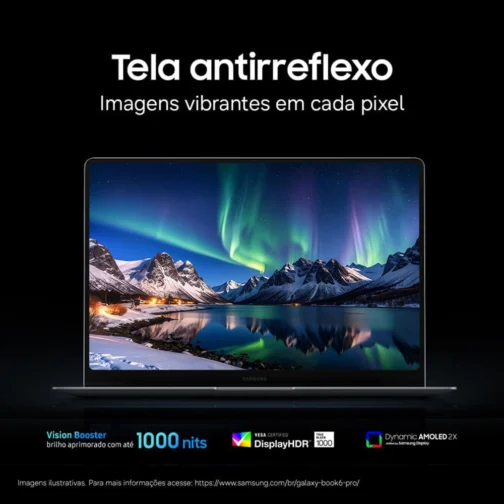 Notebook Samsung Galaxy Book6 Pro 14" AMOLED Copilot+ PC, Windows 11 Home, Ultra X7, 32GB, 1TB SSD, Arc B390, 1.24 kg - Imagem 6