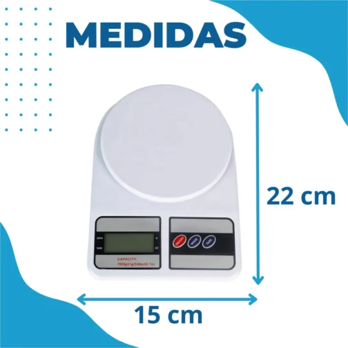 Balança de Cozinha Digital Alimentos Comida até 10 kg Alta Precisão - Imagem 6