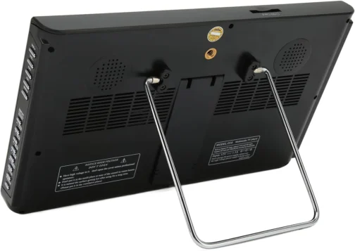 TV portátil de 10 polegadas, TV digital ATSC recarregável com VGA, AV, HDMI, ranhura para cartão USB/SD, MMC, sintonizador digital, ventosa e carregador de carro de 12 V e controlo remoto - Imagem 9