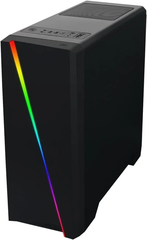 3Green Computador Gamer Intel Core i5 10GB HD 500GB Nvidia Geforce GT EasyPC Light 2, Preto - Imagem 2