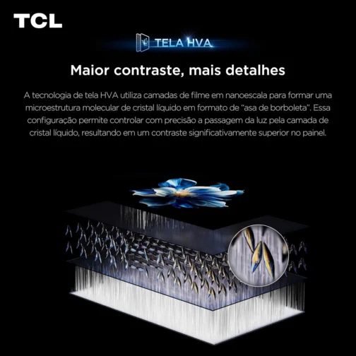TCL, 55P8LS, ADVANCED 4K QLED, SMART TV 55", Google TV, Controle Preciso de Iluminação e Tela HVA - Imagem 5