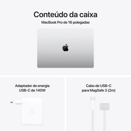 Apple 2026 MacBook Pro (de 16 polegadas, Apple M5 Max chip with 18-core CPU and 40-core GPU, 48GB Memória unificada, 2 TB) - Prateado - Imagem 6