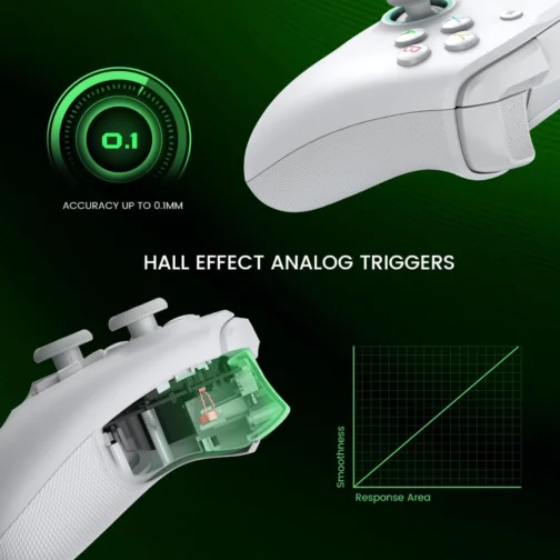 GameSir G7 SE Controle com Fio para PC, Xbox One, Xbox Series X|S, Gamepad para Jogos Plug and Play com Joysticks Hall/Gatilho Hall, Conector de Audio de 3,5 mm - Imagem 3