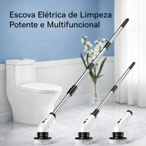 Esfregão Elétrico Giratório Sem Fio Recarregável 9 em 1 Multiuso - Imagem 2