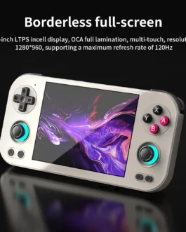 Anbernic RG476H Retro Handheld Game Console 4.7-inch LTPS In-Cell Screen No Card Android 13 System 128G Storage Support AI Functions 3D Hall Effect Joystick WiFi Bluetooth HD and TV Output Grey