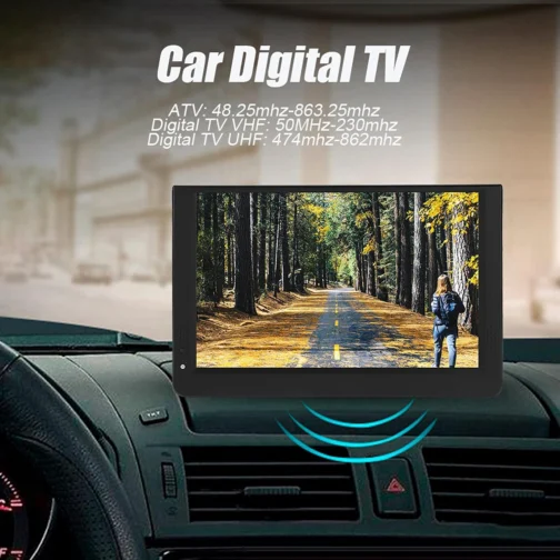 PUSOKEI TV de tela plana pequena, TV LED digital ATSC portátil de 12 polegadas, USB, suporte para cartão SD, entrada HDMI, reprodução de 1080p e ATV/UHF/VHF, inclui controle remoto, suporte e - Imagem 6
