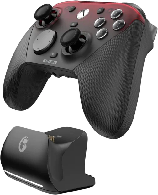 GameSir G7 Pro Controle Gamer Tri-Mode para Xbox, PC e Android Sem Fio 2.4G/Bluetooth e Com Fio Joystick Hall Effect + TMR 1000Hz Polling Rate Botões Macro Giroscópio Vibração 4 Motores Anti-Drift Controle Profissional - Shadow Ember - Imagem 4