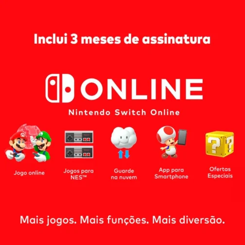 Nintendo, Videogame, Nintendo Switch Mario Kart 8 Deluxe, Console Portátil e Doméstico, Azul Neon e Vermelho Neon - Imagem 5