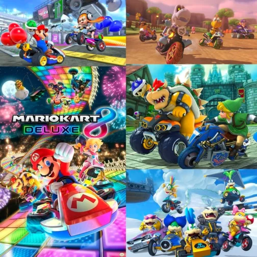 Nintendo, Videogame, Nintendo Switch Mario Kart 8 Deluxe, Console Portátil e Doméstico, Azul Neon e Vermelho Neon - Imagem 6