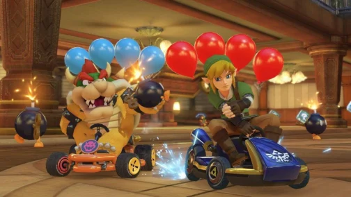Nintendo, Videogame, Nintendo Switch Mario Kart 8 Deluxe, Console Portátil e Doméstico, Azul Neon e Vermelho Neon - Imagem 11