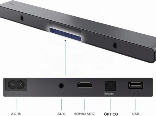 Combo Smart TV TCL 65 QD-Mini LED 4K C6K WiFi 144Hz 65C6K e Soundbar TCL Subwoofer 2.1 S55H - Imagem 7