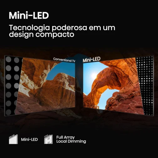 Hisense Smart TV 4K 65" Polegadas 65U7QG Mini LED - Imagem 5
