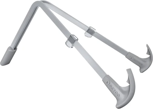 Suporte para Notebook OCTOO LiteStand Note, Dobrável, Portátil e Pronto para Usar, Compatível com Notebooks de até 15,6" - Ice Silver - Imagem 2