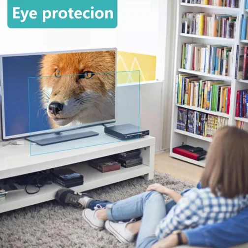 Protetor de TV antirreflexo para protetor de tela de TV de 50 a 75 polegadas, reduz reflexos, filtro de luz azul e aplicação sem bolhas, 50 pol. 1095 x 616 mm - Imagem 2