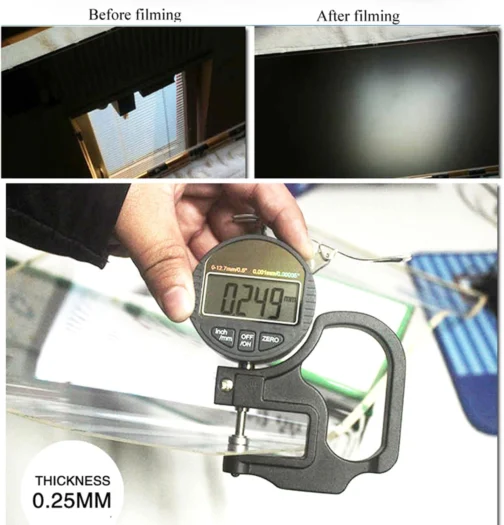 Protetor de TV antirreflexo para protetor de tela de TV de 50 a 75 polegadas, reduz reflexos, filtro de luz azul e aplicação sem bolhas, 50 pol. 1095 x 616 mm - Imagem 4