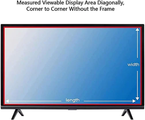 Protetor de TV antirreflexo para protetor de tela de TV de 50 a 75 polegadas, reduz reflexos, filtro de luz azul e aplicação sem bolhas, 50 pol. 1095 x 616 mm - Imagem 5