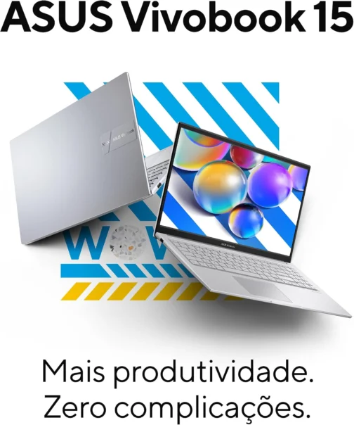 Notebook ASUS Vivobook 15, Intel Core 5, 8 GB, 512 GB SSD, W11 Home, 15.6'' FHD, Cool Silver - X1504MA-BQ244W - Imagem 8