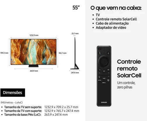 Samsung Vision AI TV 55" NEO QLED ULTRA 4K QN70F 2025 - Imagem 8