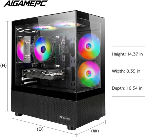 PC para jogos pré-construído, AMD Ryzen 7 5700X, GeForce RTX 5060 Desktop - Imagem 5