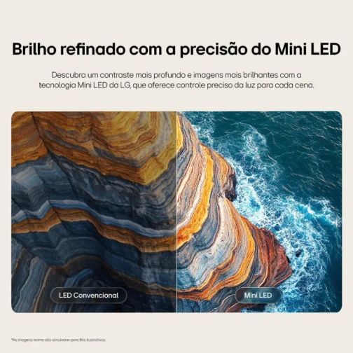 Smart TV LG QNED Mini LED AI 4K QNED70 55 polegadas 2026 - Imagem 8