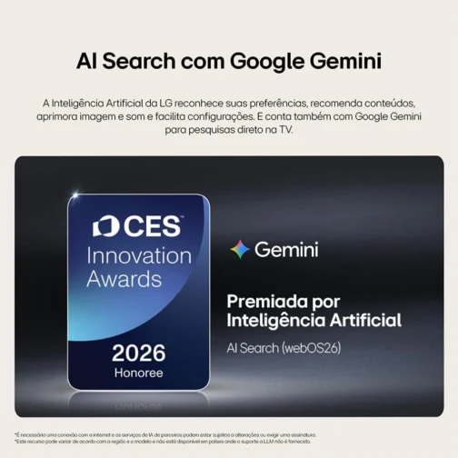 Smart TV LG QNED Mini LED AI 4K QNED70 55 polegadas 2026 - Imagem 13